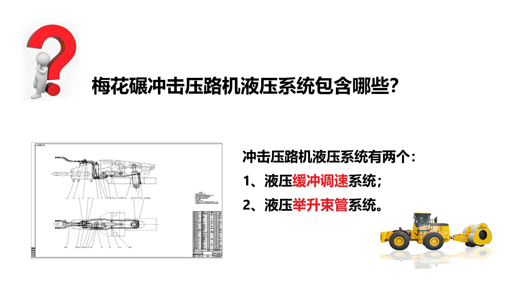 沖擊碾液壓系統(tǒng)有哪些？作用是什么？